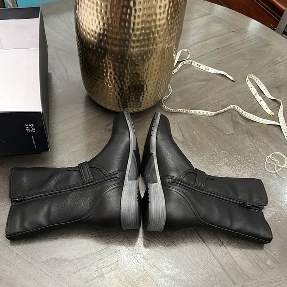 NATURALIZER GLORIAH WOMENS FAUX LEATHER BLOCK HEEL MID-CALF BOOTS (WIDE) - Picture 9 of 10